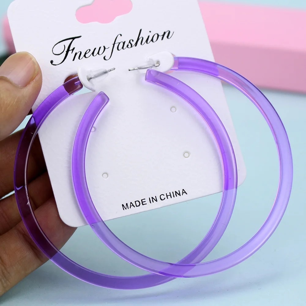 Big C Shaped Hoop Earrings